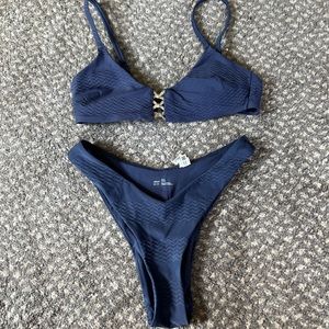 Aerie jacquard cut bikini